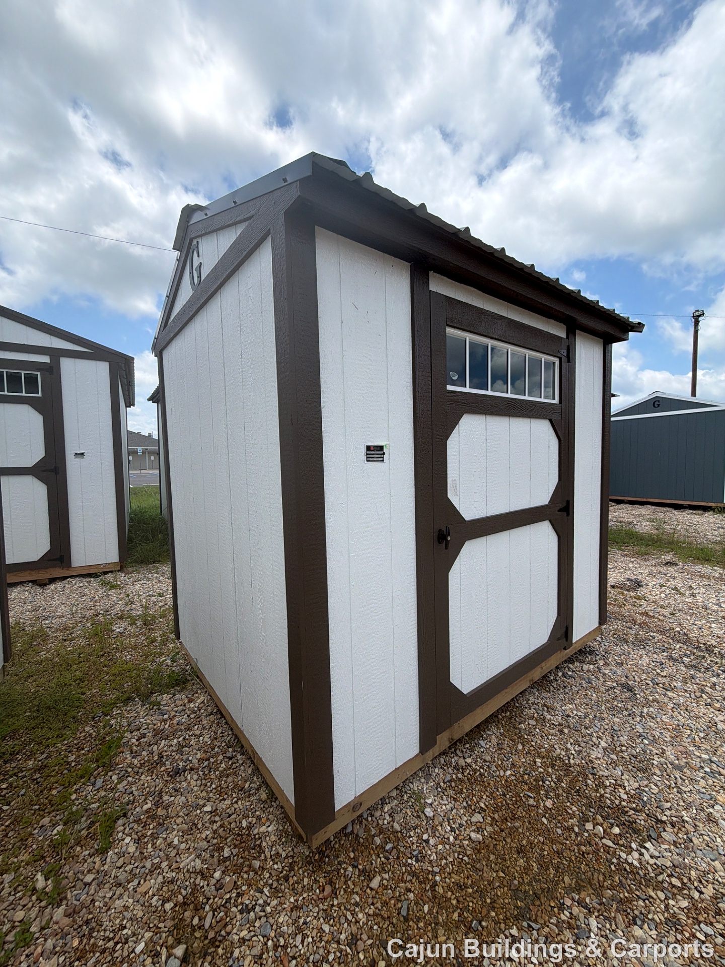 6x8 Garden Shed at Cajun Buildings and Carports