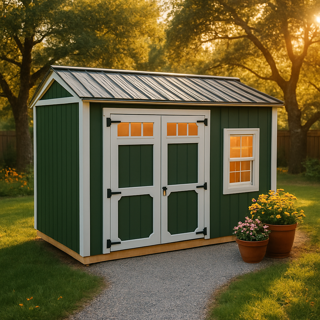 8x12 Garden Shed at ACE Buildings - Graceland of Corpus Christi