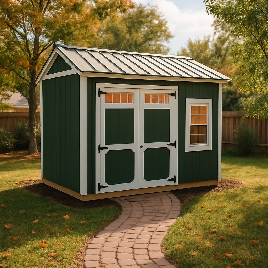 8x12 Garden Shed at ACE Buildings - Graceland of Corpus Christi