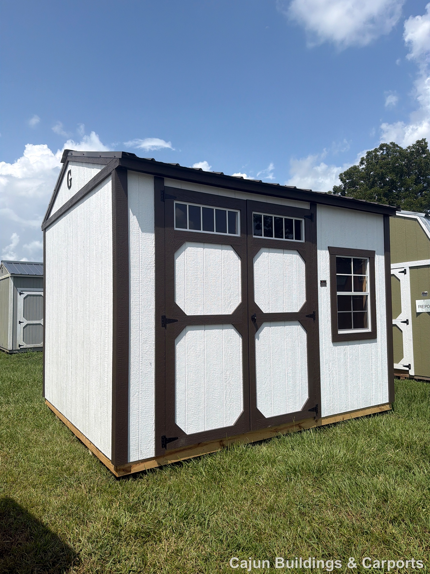 10x12 Garden Shed at Cajun Buildings and Carports
