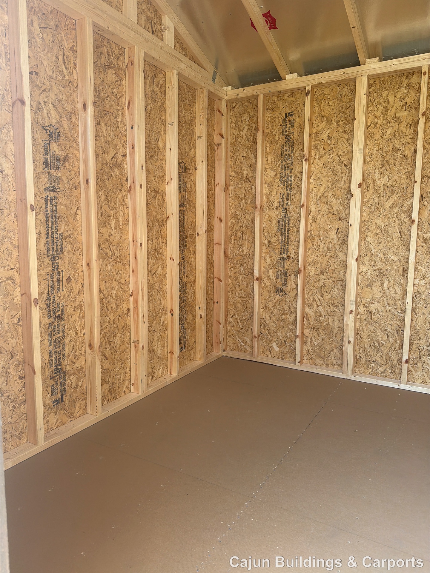 10x12 Garden Shed at Cajun Buildings and Carports