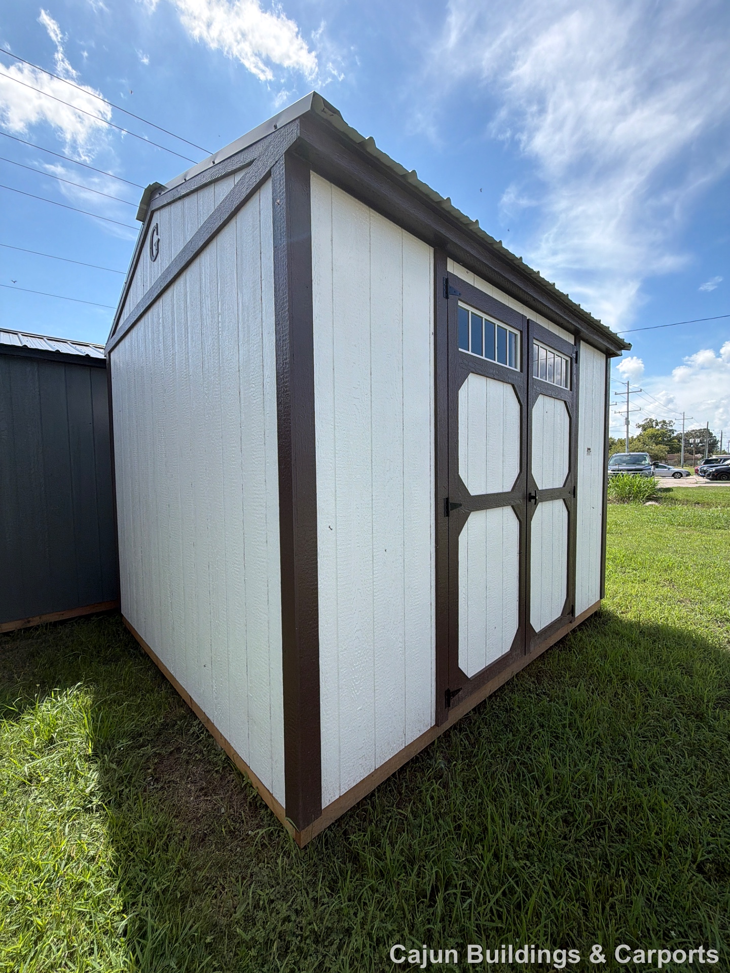 10x12 Garden Shed at Cajun Buildings and Carports