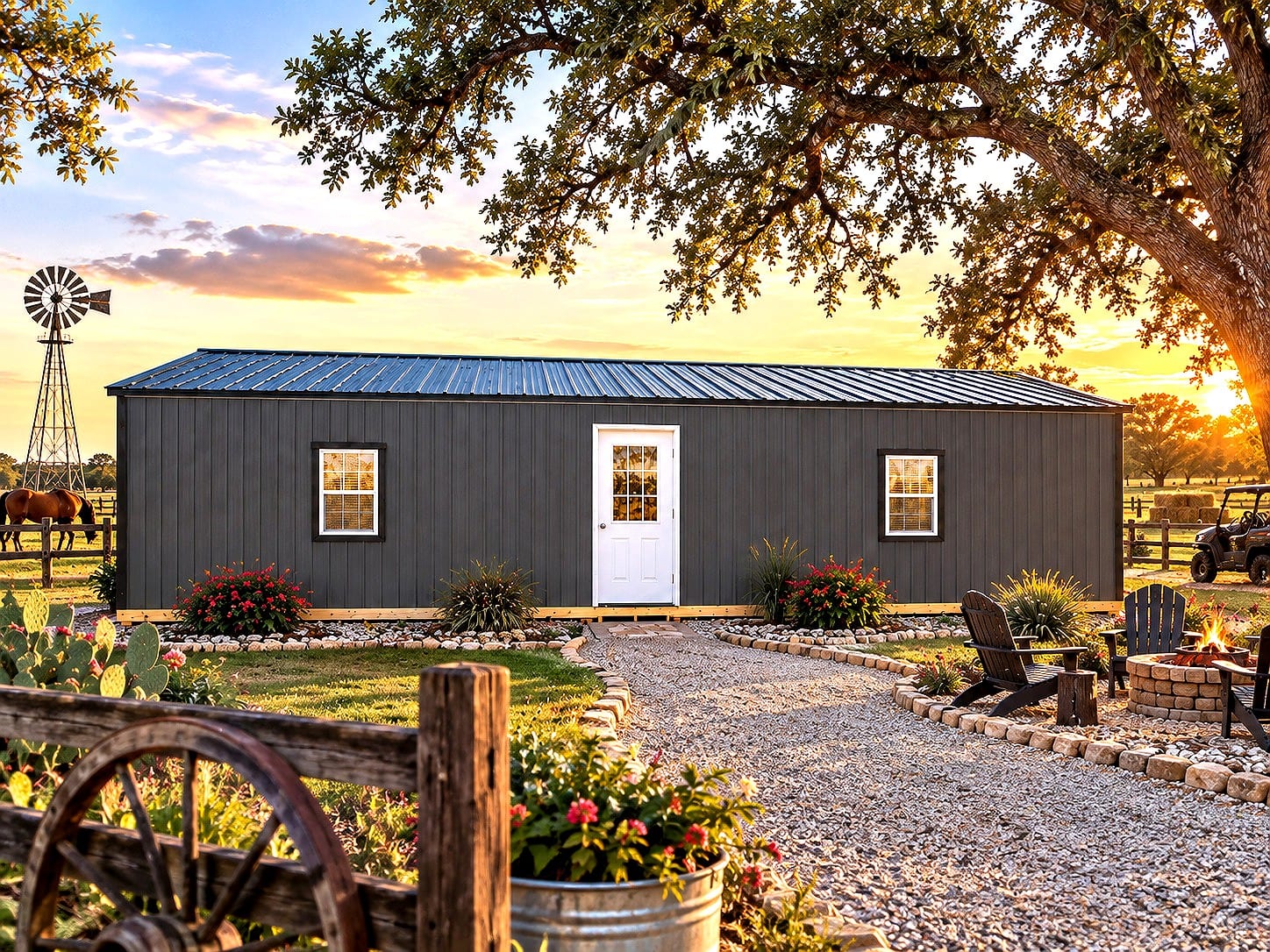 16x40 Garden Shed at ACE Buildings - Graceland of Corpus Christi