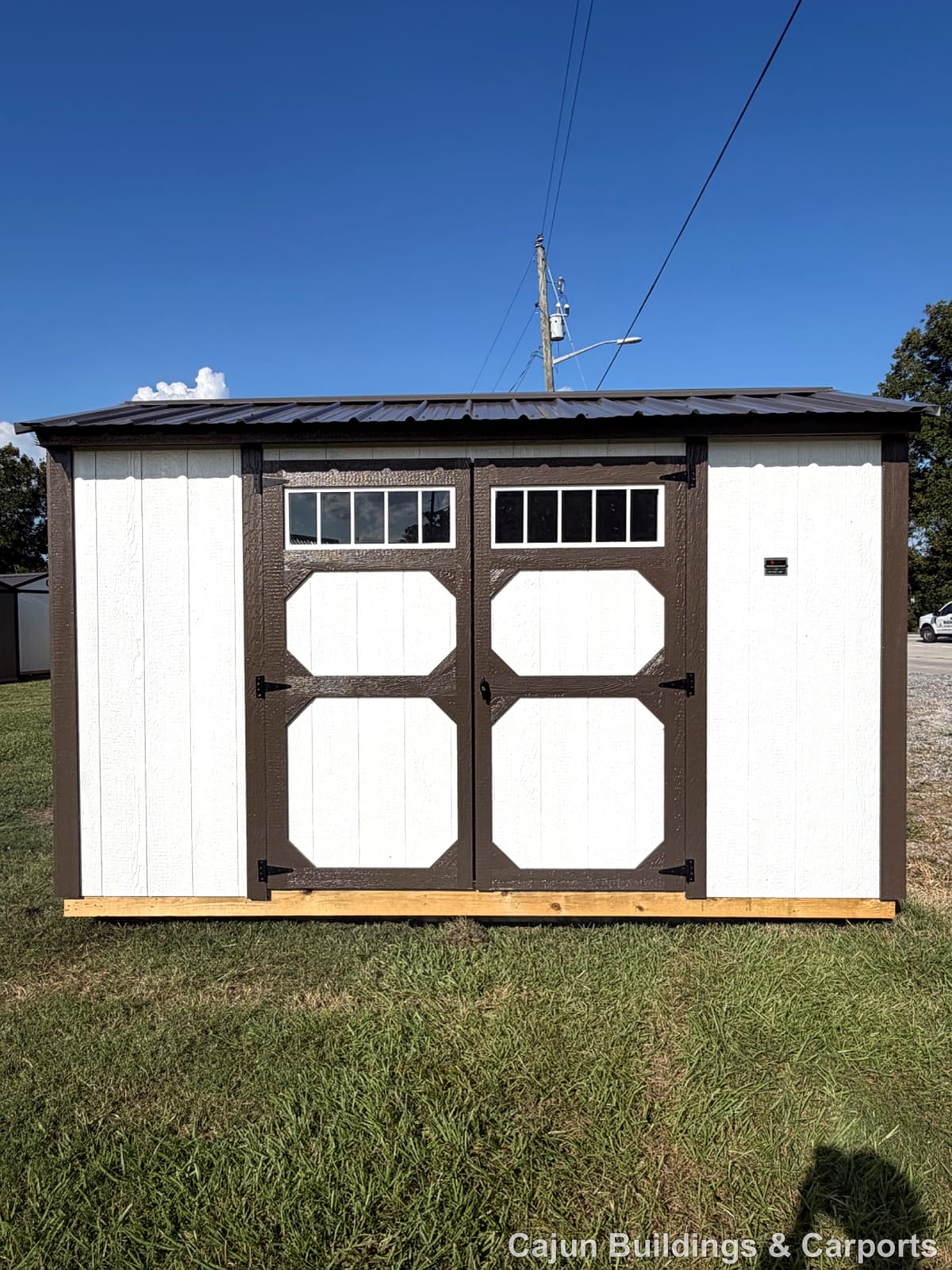6x12 Garden Shed at Cajun Buildings and Carports