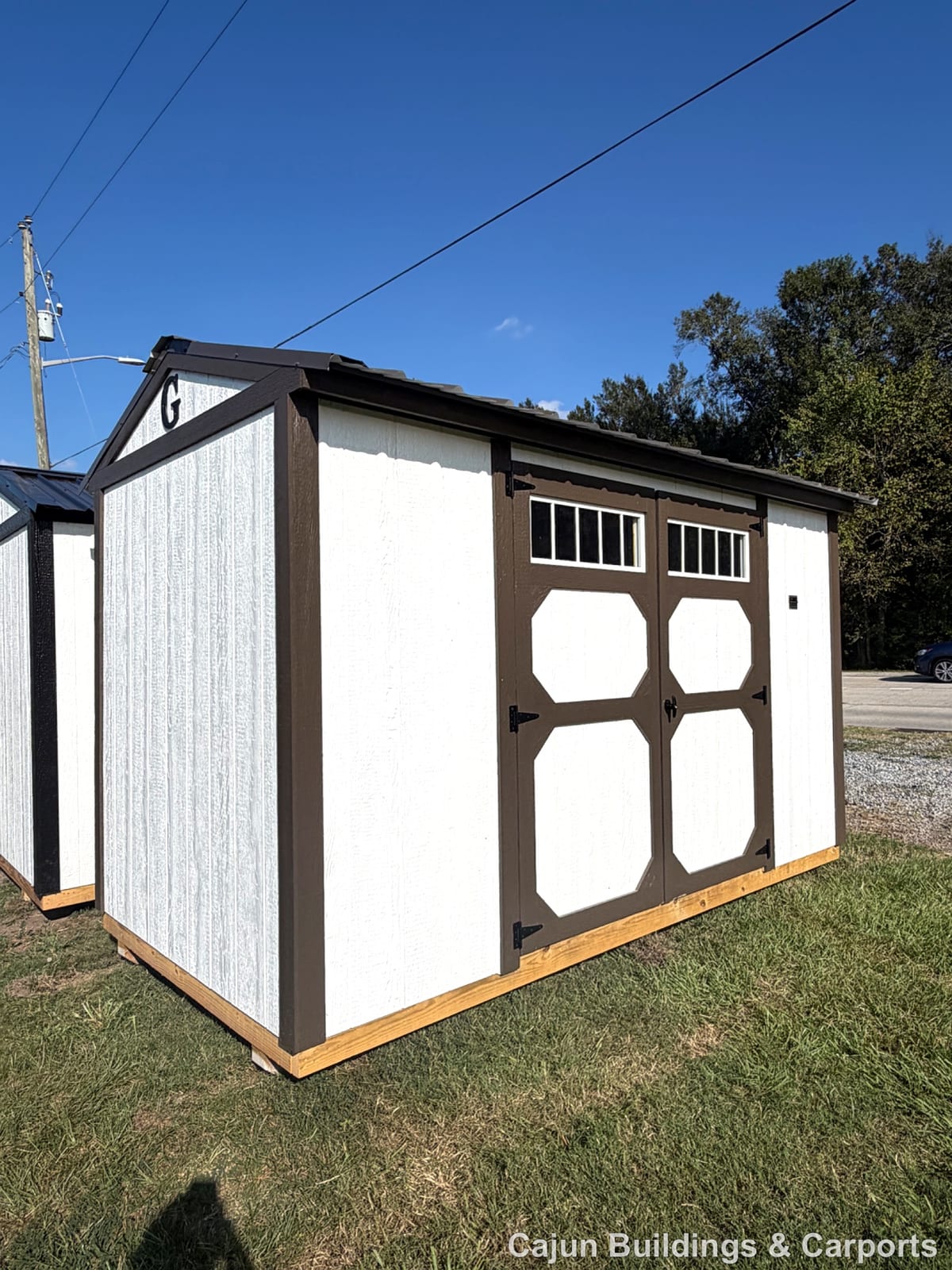 6x12 Garden Shed at Cajun Buildings and Carports