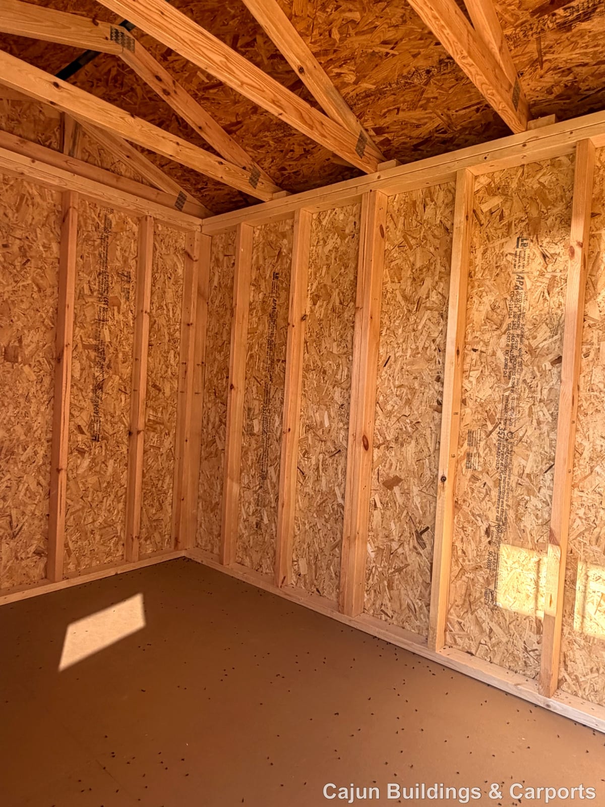 6x12 Garden Shed at Cajun Buildings and Carports