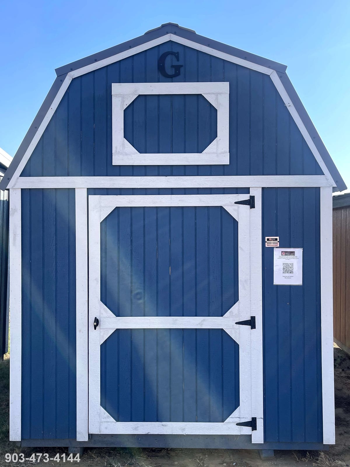 8x12 Lofted Barn at Tyler Lot- ETX Steel Tyler