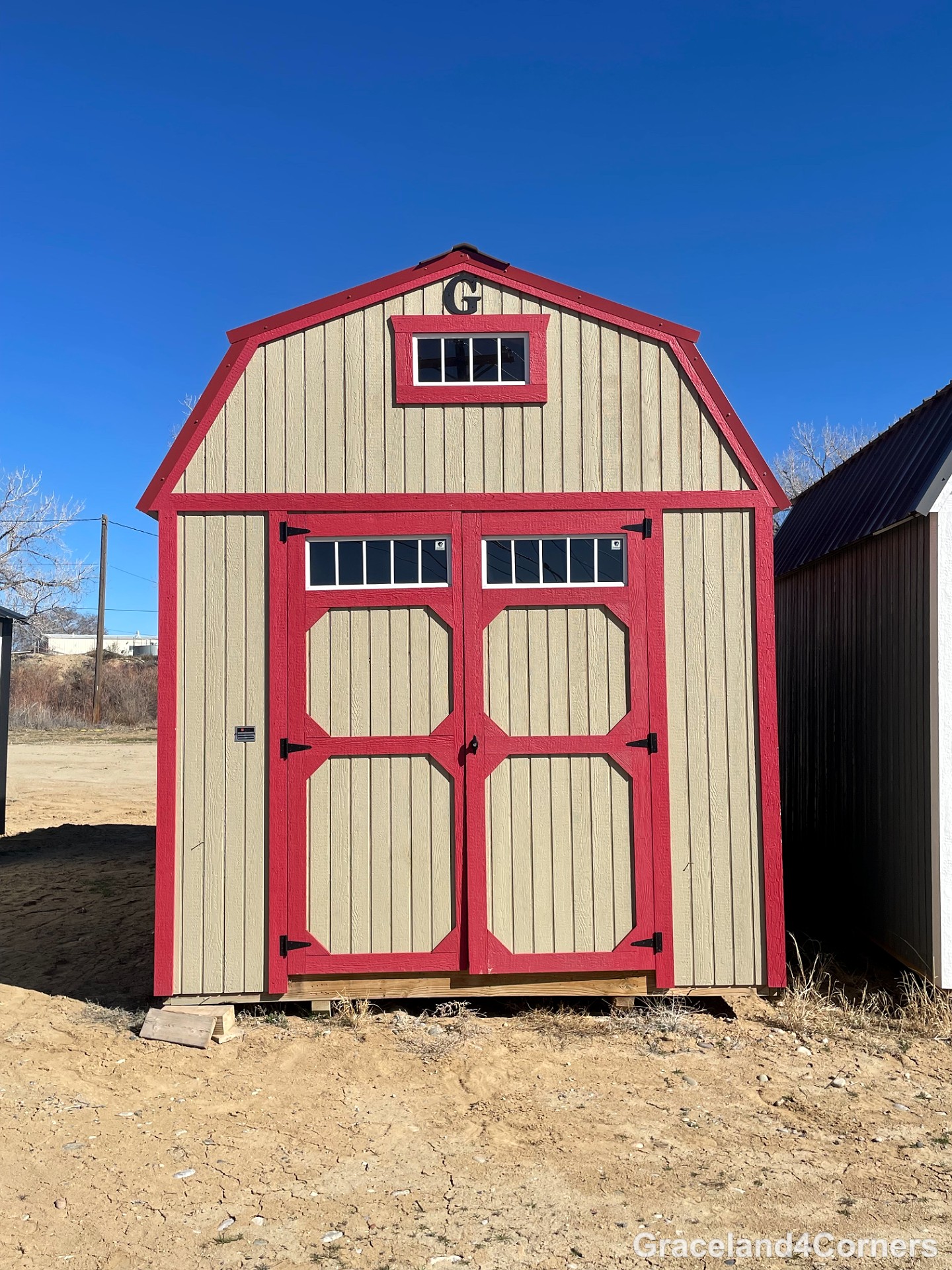 10x16 Lofted Barn at GRACELAND FOUR CORNERS