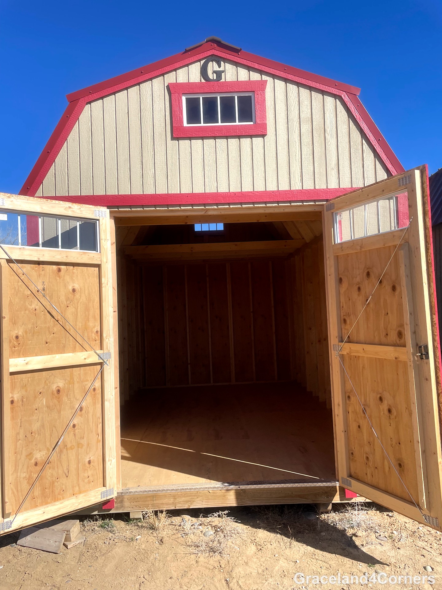 10x16 Lofted Barn at GRACELAND FOUR CORNERS