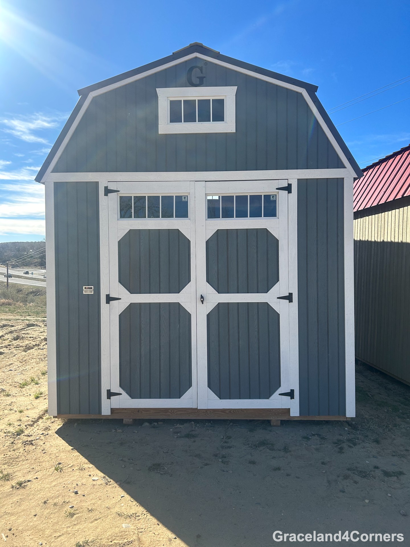 10x16 Lofted Barn at GRACELAND FOUR CORNERS