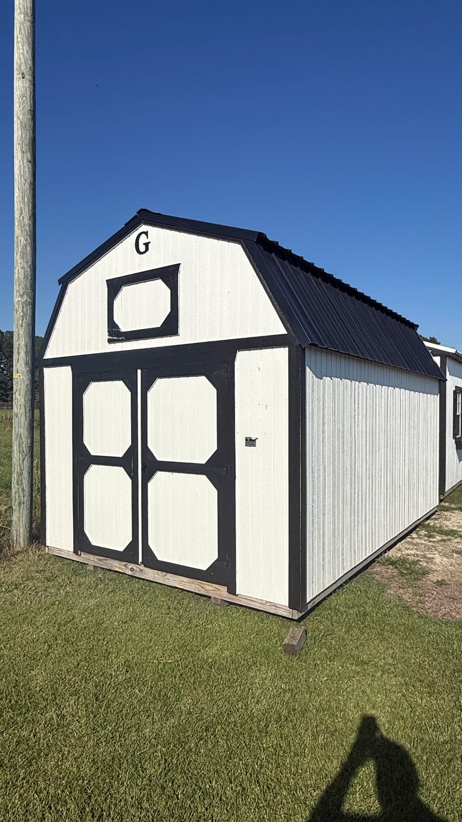 10x16 Lofted Barn at Alpha1 Storage Solutions
