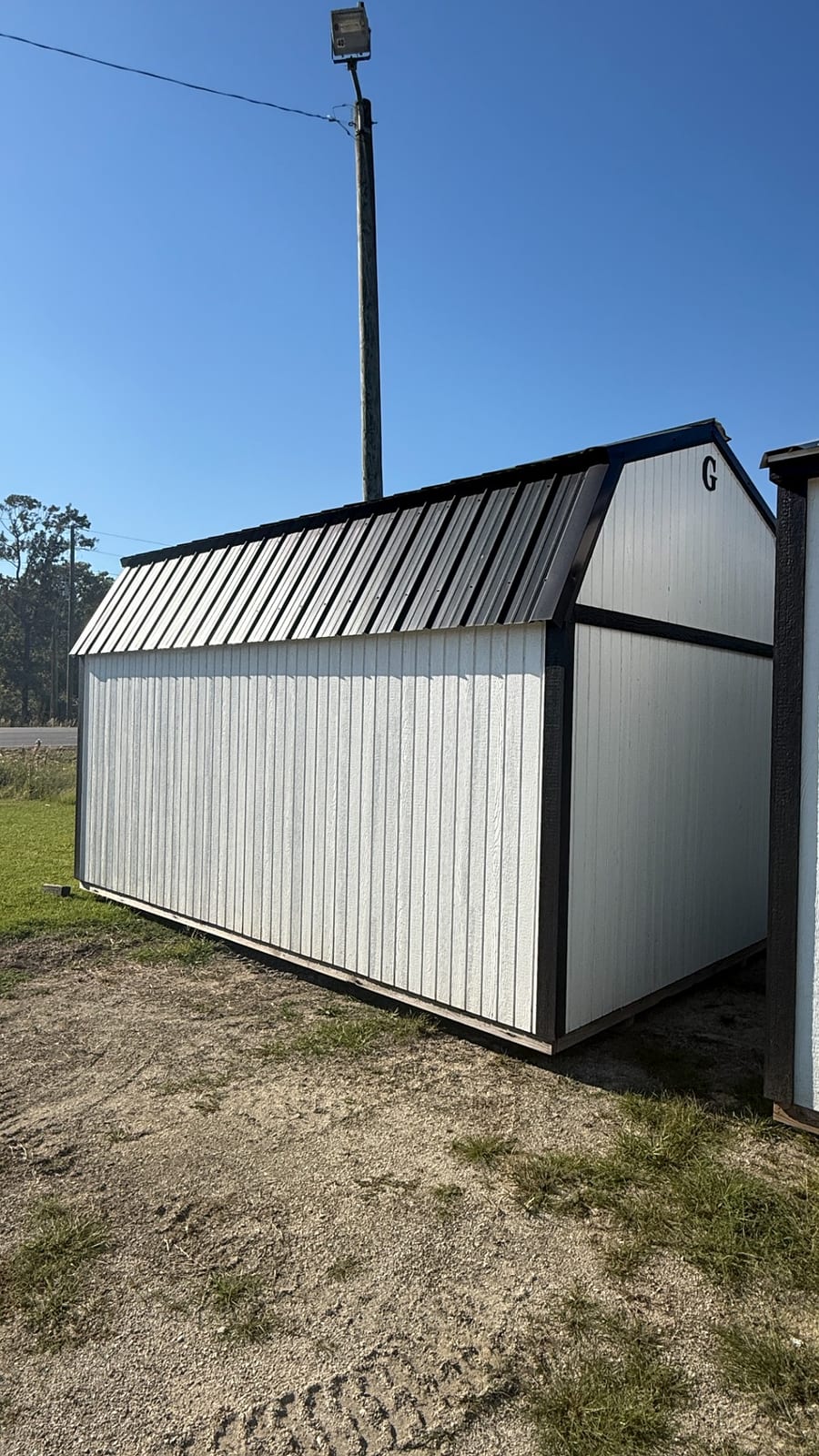 10x16 Lofted Barn at Alpha1 Storage Solutions