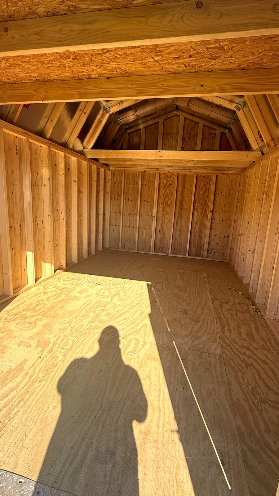 10x16 Lofted Barn at Alpha1 Storage Solutions