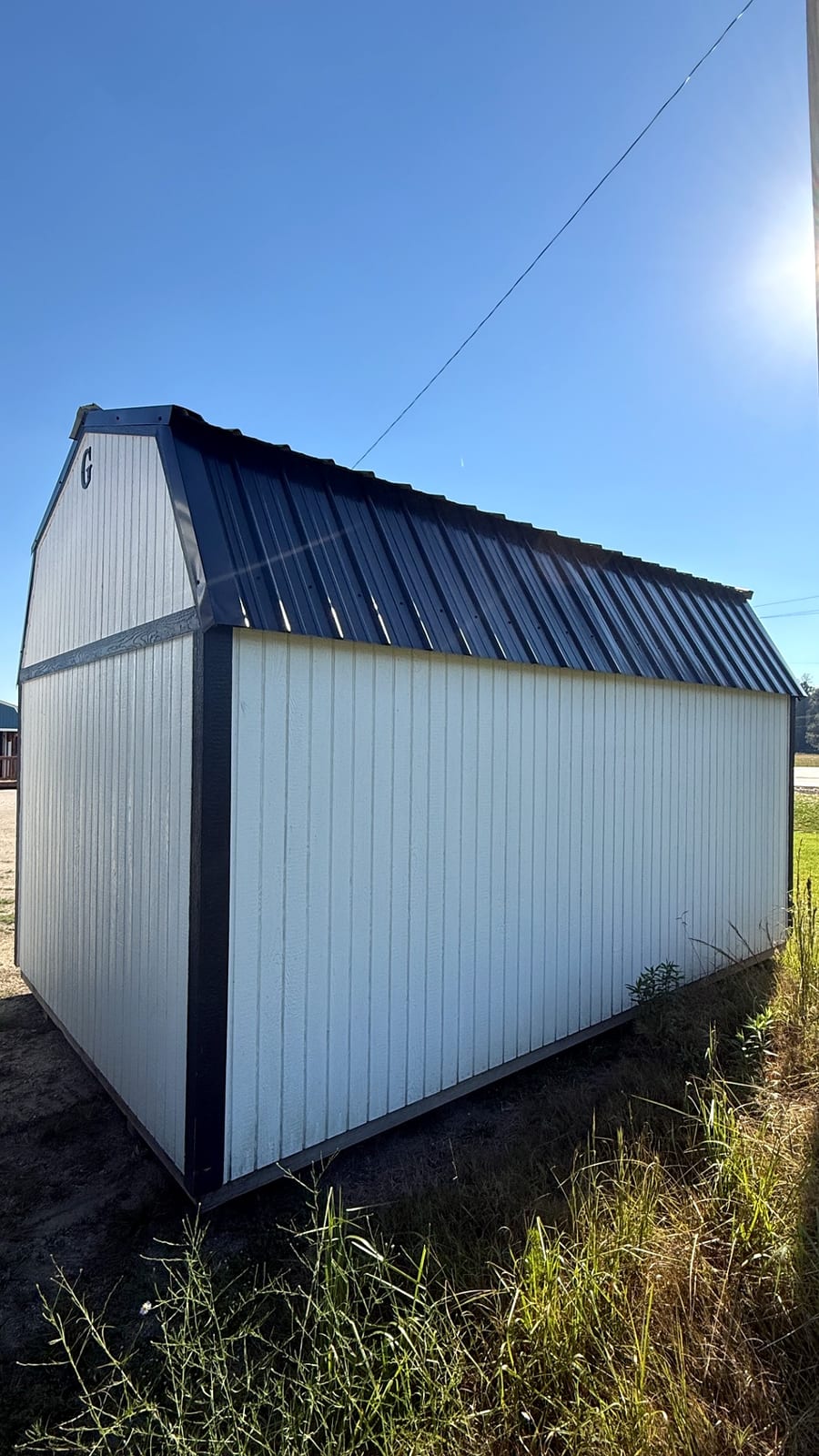 10x16 Lofted Barn at Alpha1 Storage Solutions