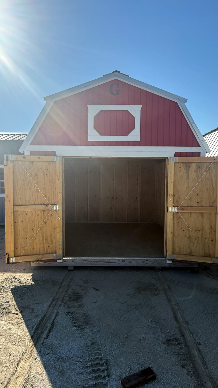 10x12 Lofted Barn at Alpha1 Storage Solutions