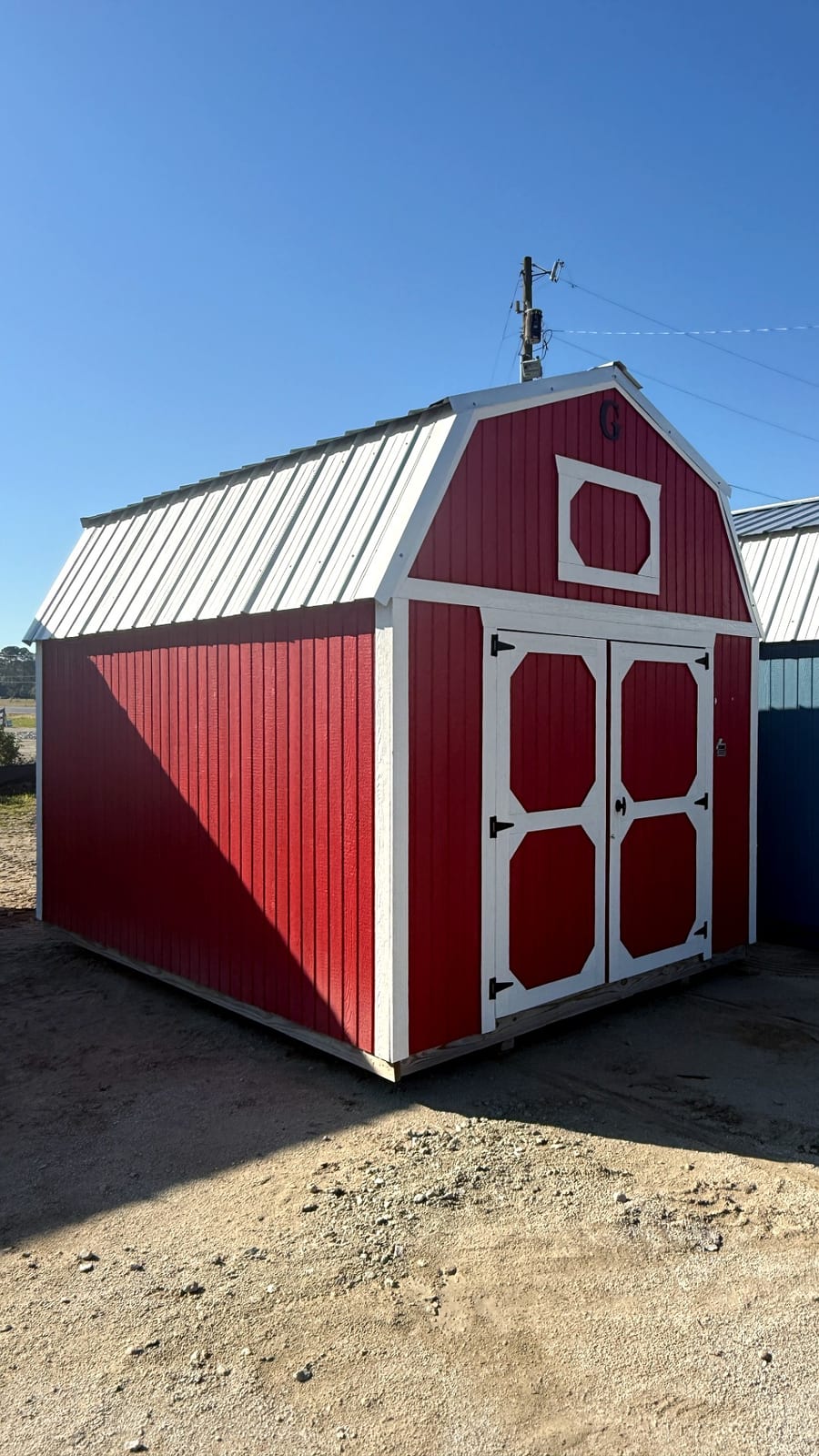 10x12 Lofted Barn at Alpha1 Storage Solutions