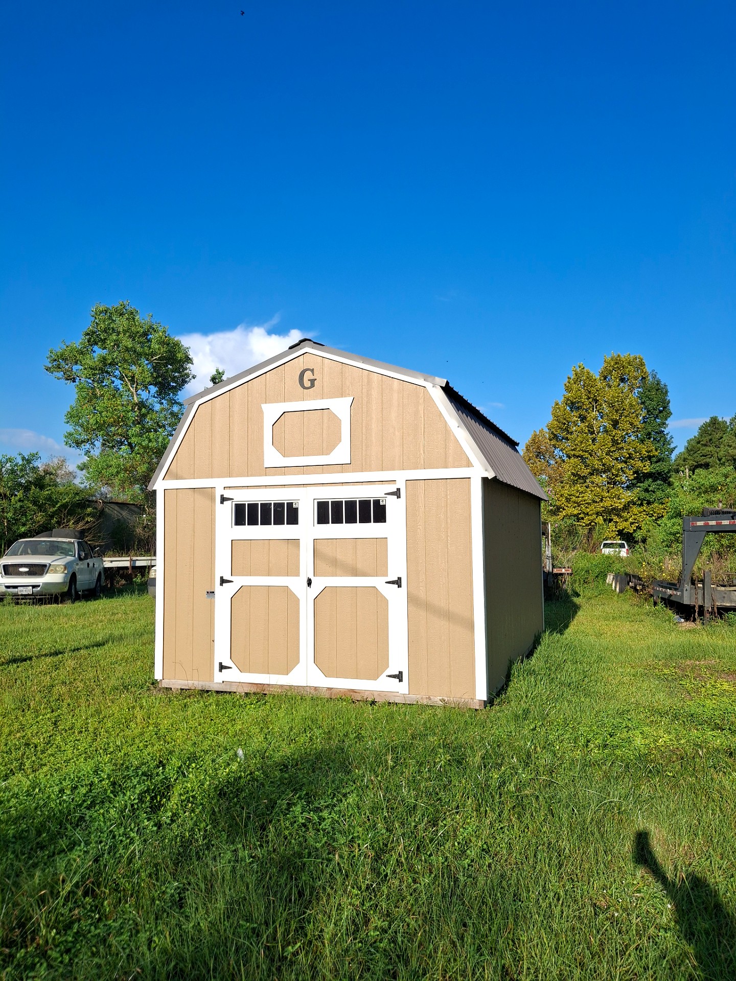 12x16 Lofted Barn at Kirbyville Lot - Essex Bros