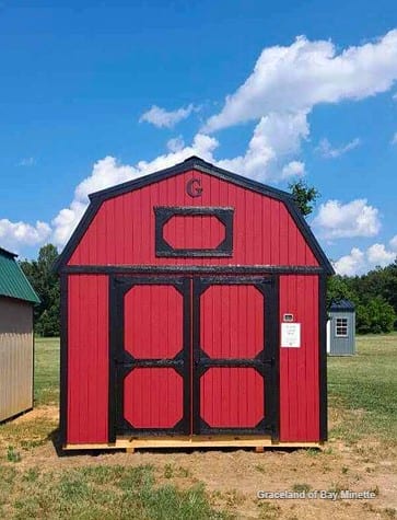 10x20 Lofted Barn at Graceland of Bay Minette