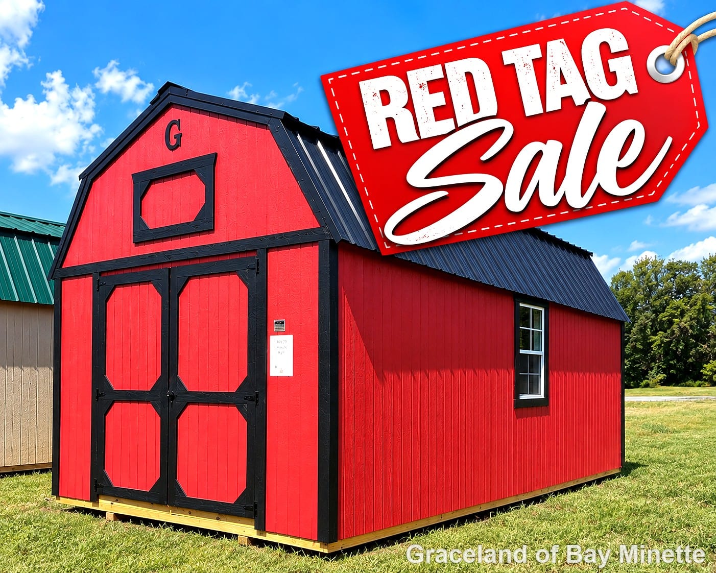 10x20 Lofted Barn at Graceland of Bay Minette