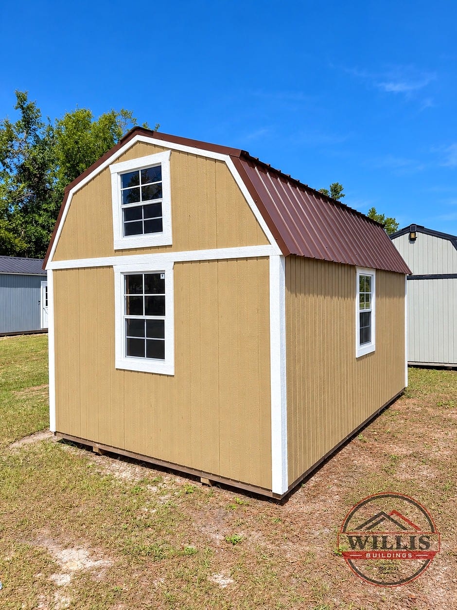 10x16 Lofted Barn at Willis Buildings