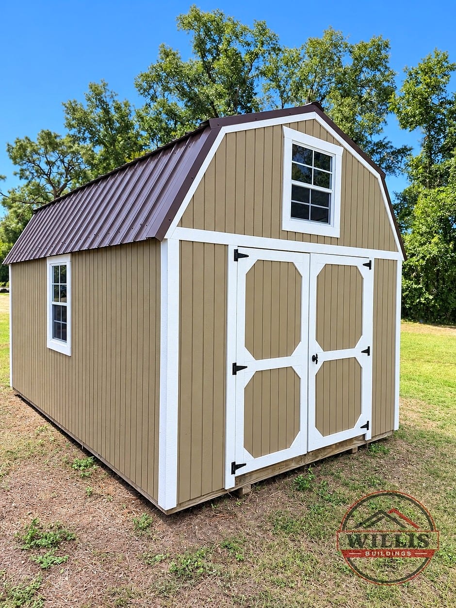 10x16 Lofted Barn at Willis Buildings