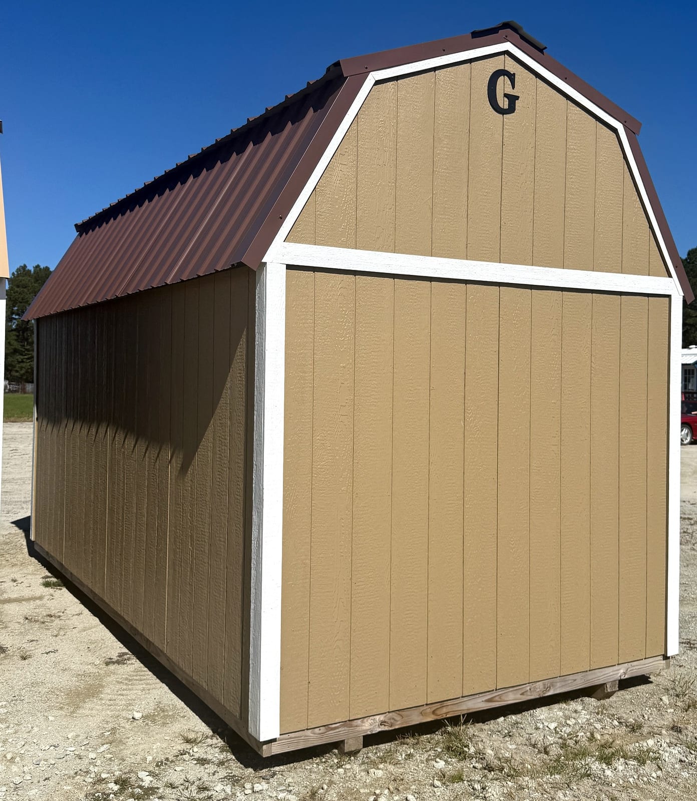 8x16 Lofted Barn at Alpha1 Storage Solutions