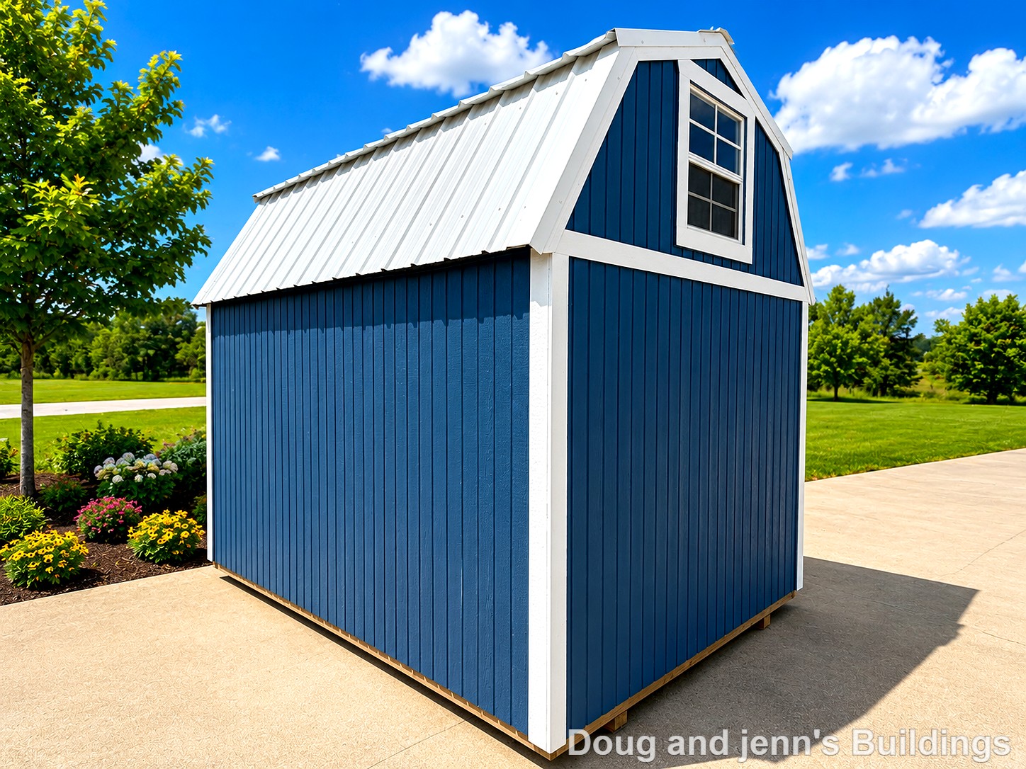 8x12 Lofted Barn at Doug and Jenn's Buildings