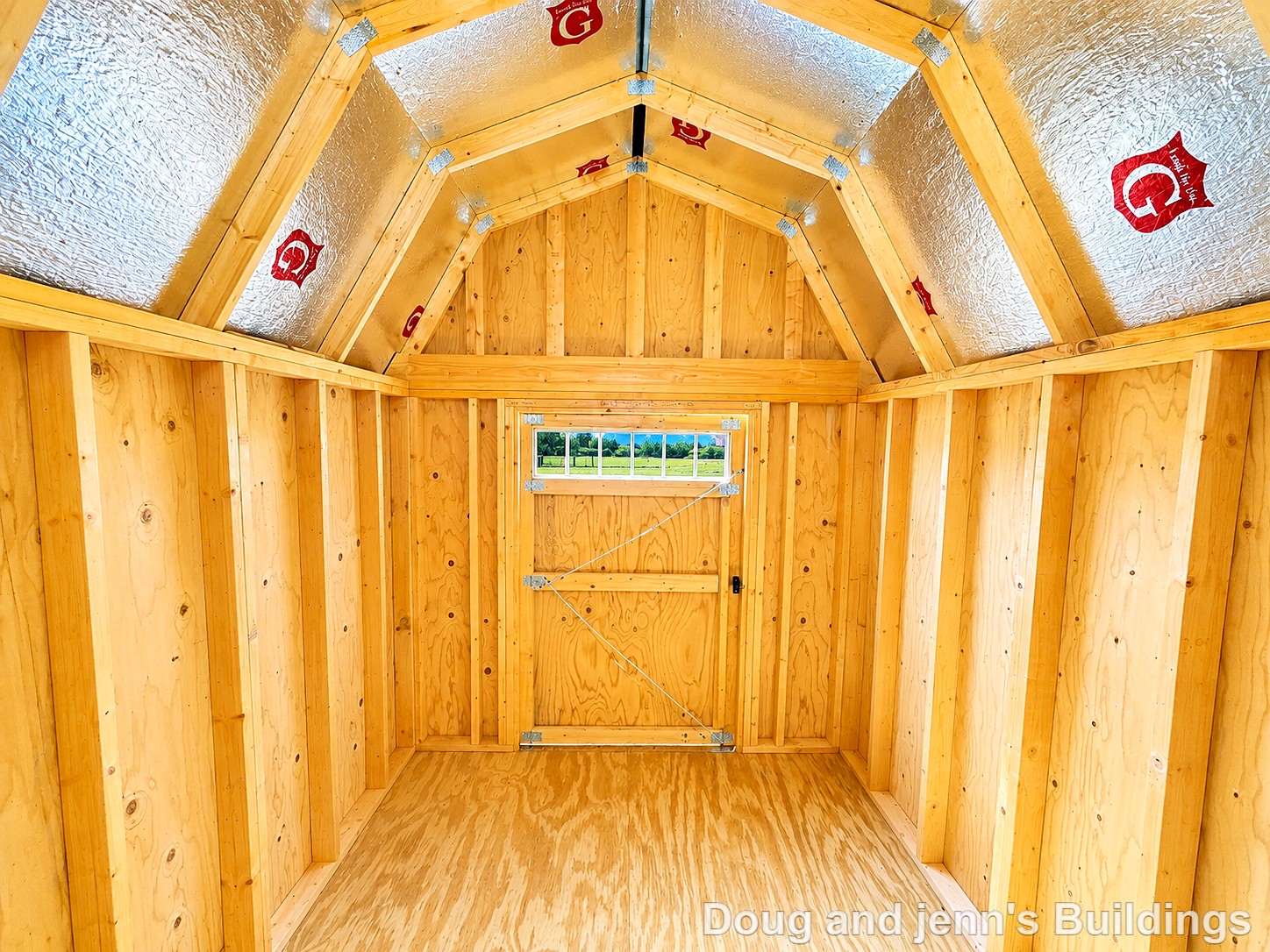 8x12 Lofted Barn at Doug and Jenn's Buildings