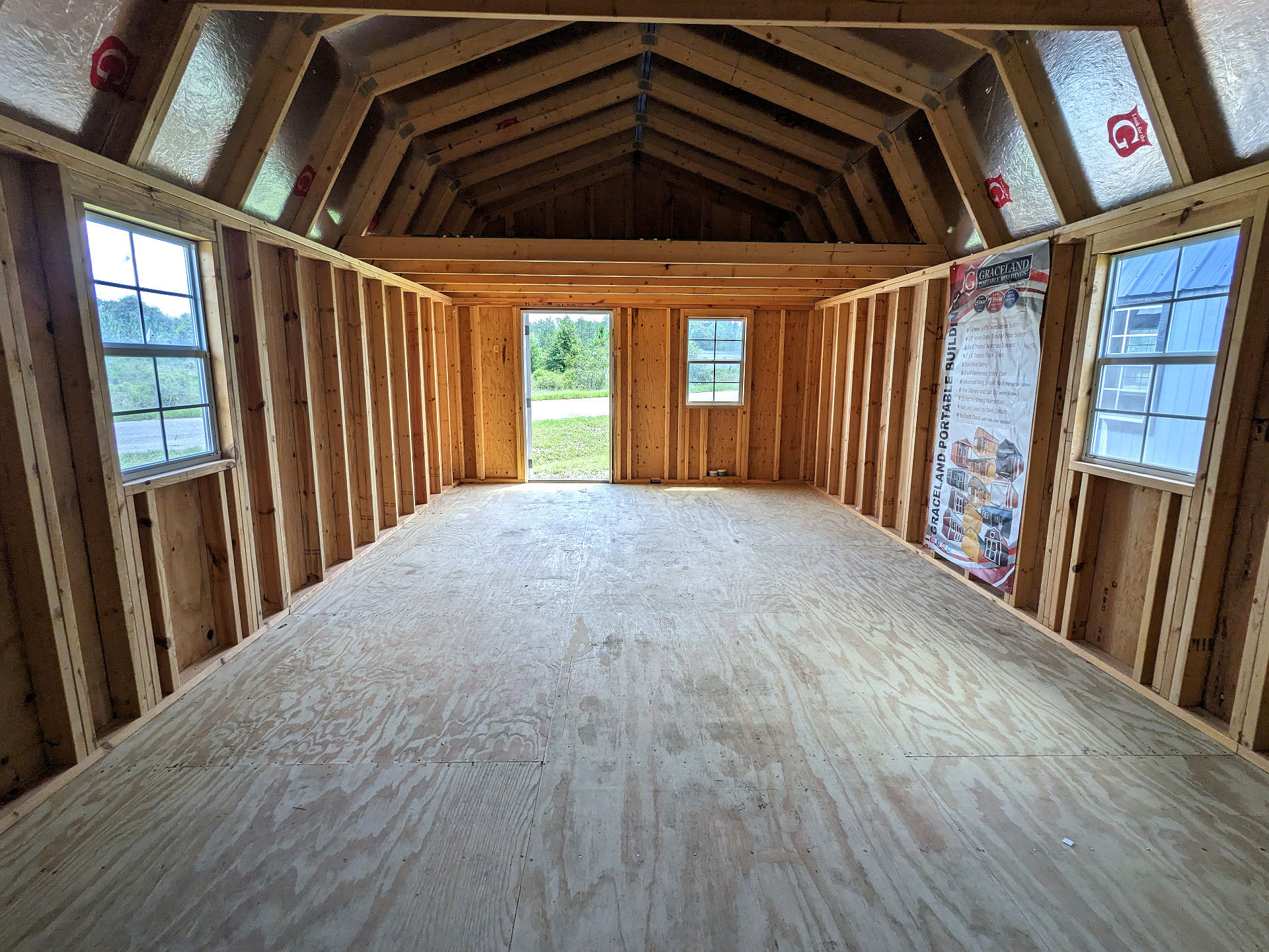 14x28 Lofted Barn at Graceland Storage Sheds and Buildings of Kingsland