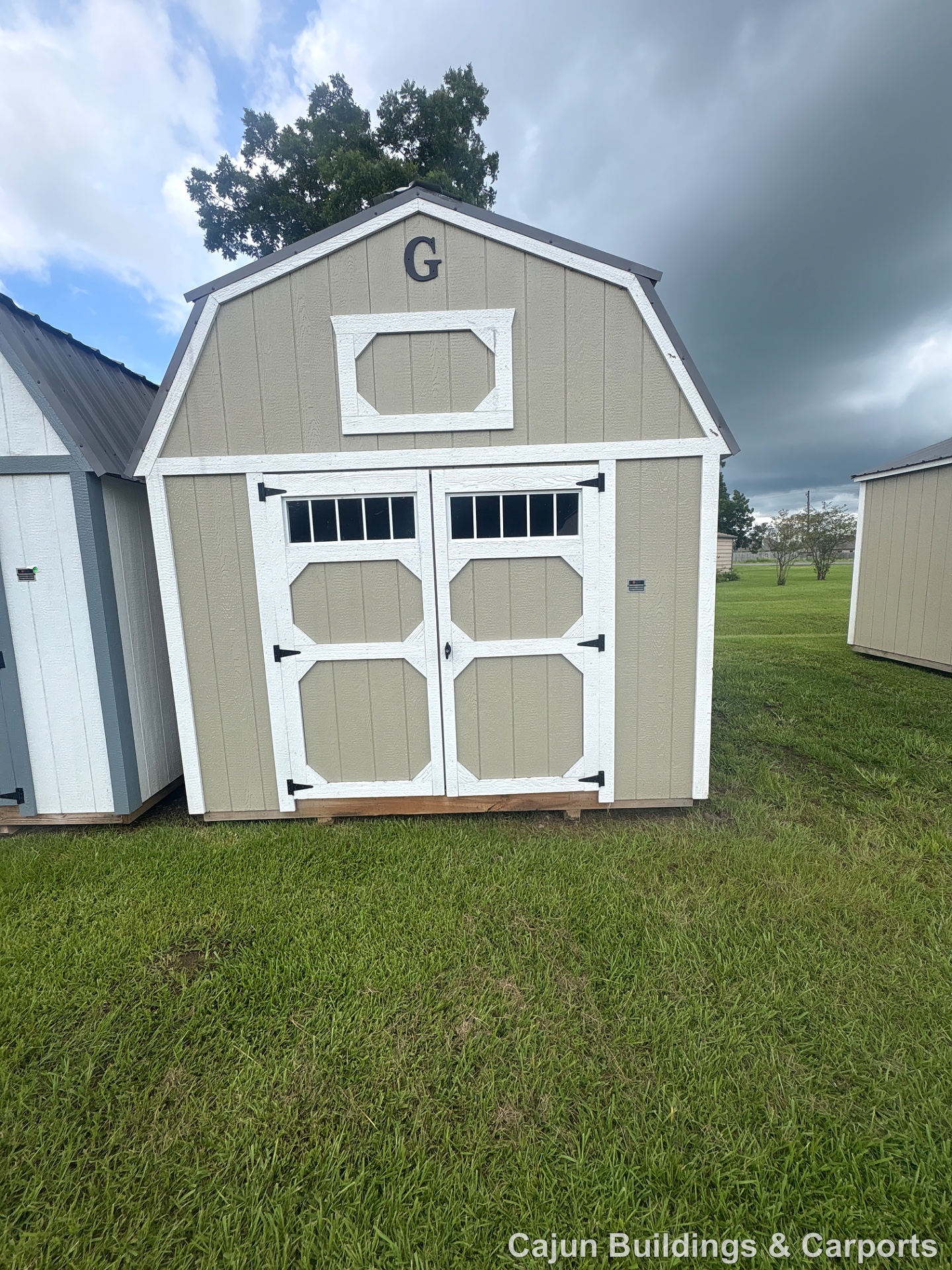 10x16 Lofted Barn at Cajun Buildings and Carports