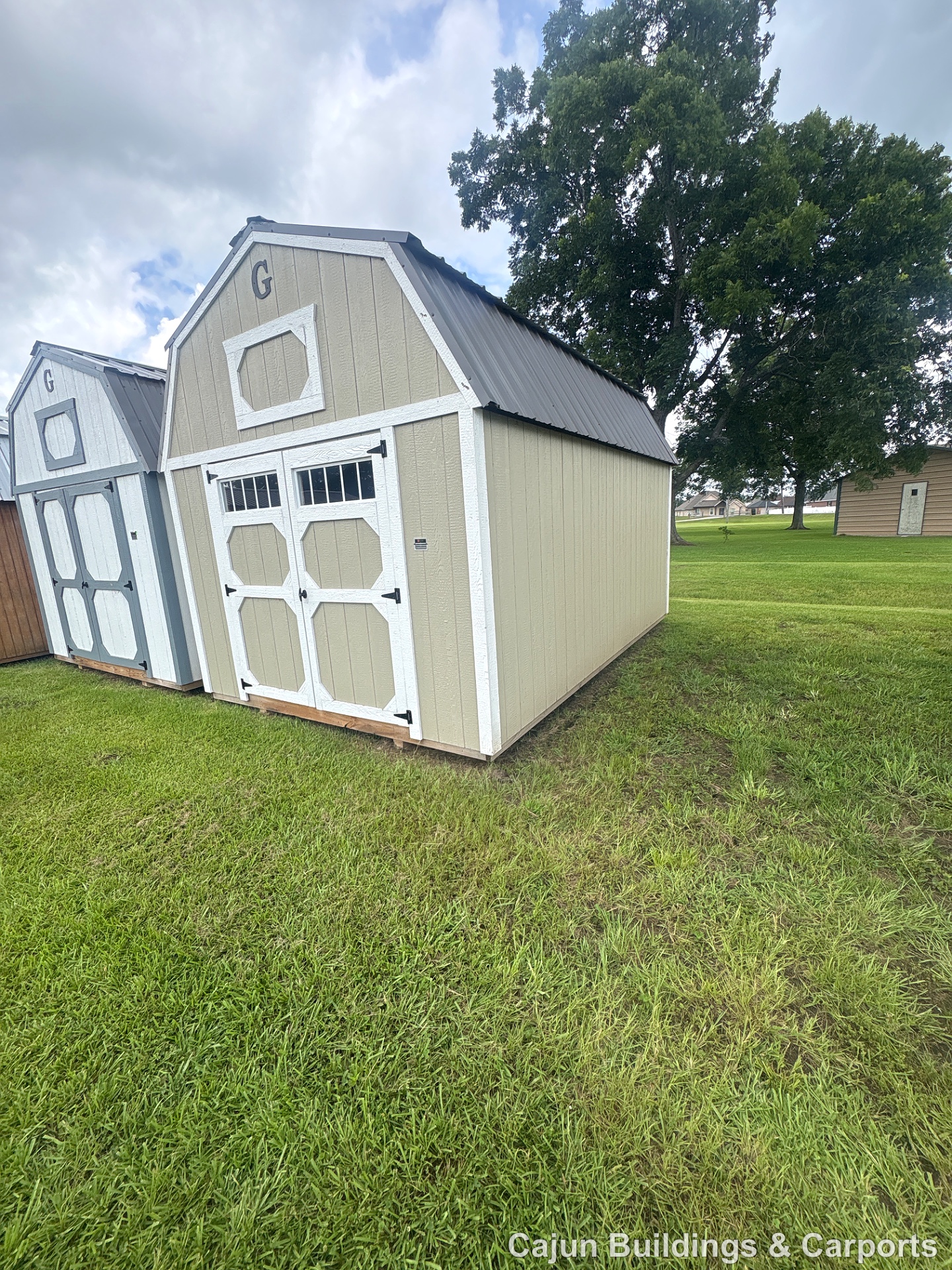 10x16 Lofted Barn at Cajun Buildings and Carports