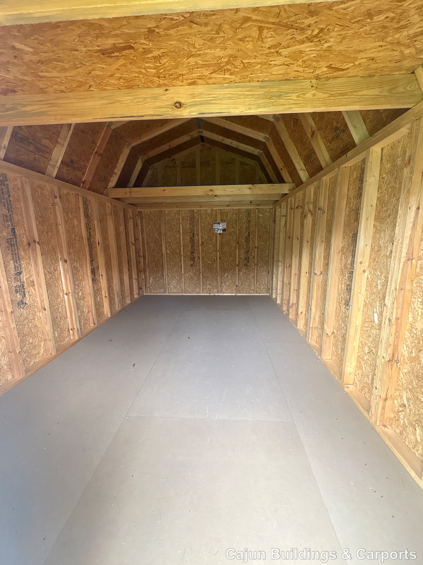 10x16 Lofted Barn at Cajun Buildings and Carports