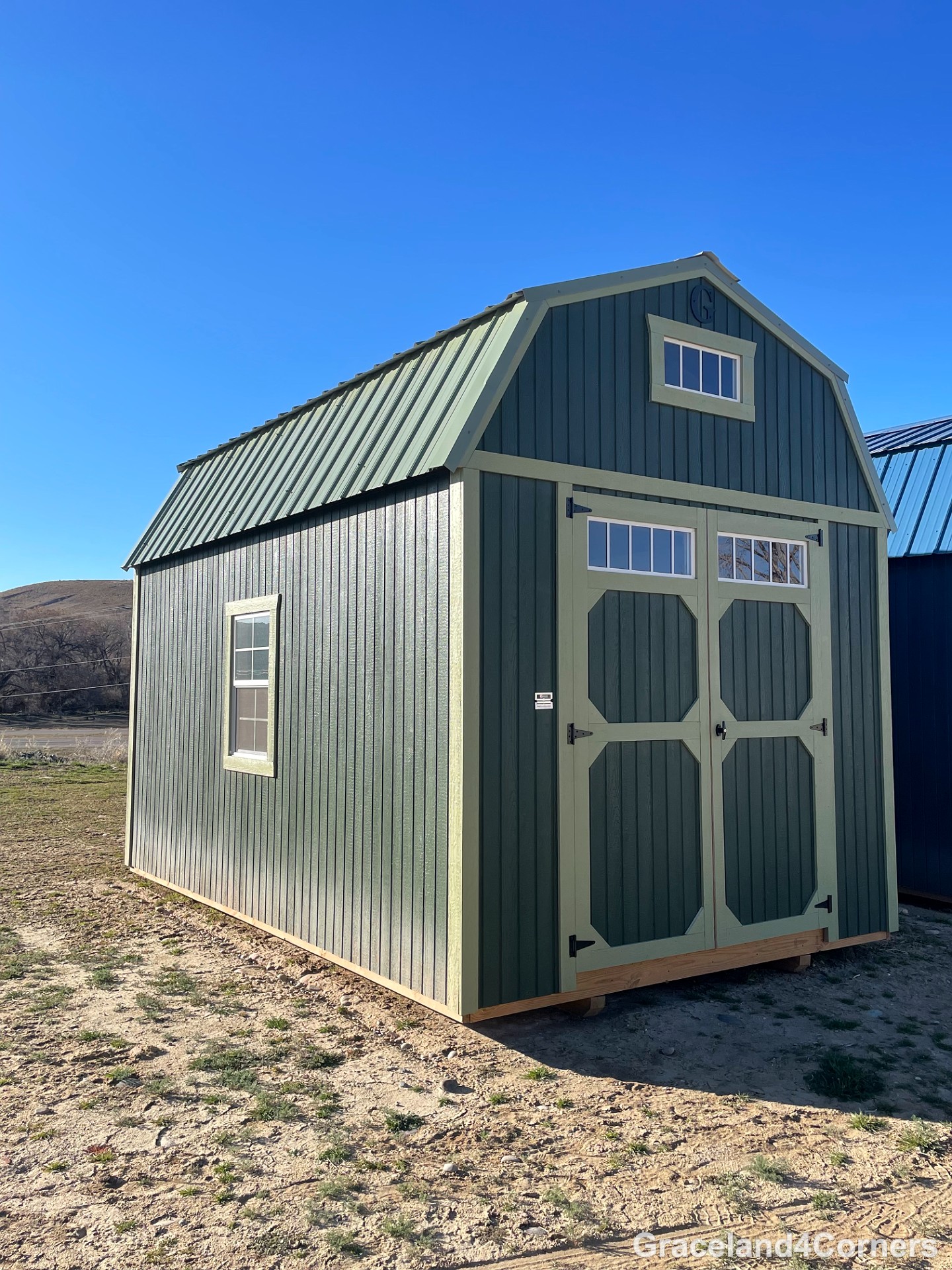 10x16 Lofted Barn at GRACELAND FOUR CORNERS