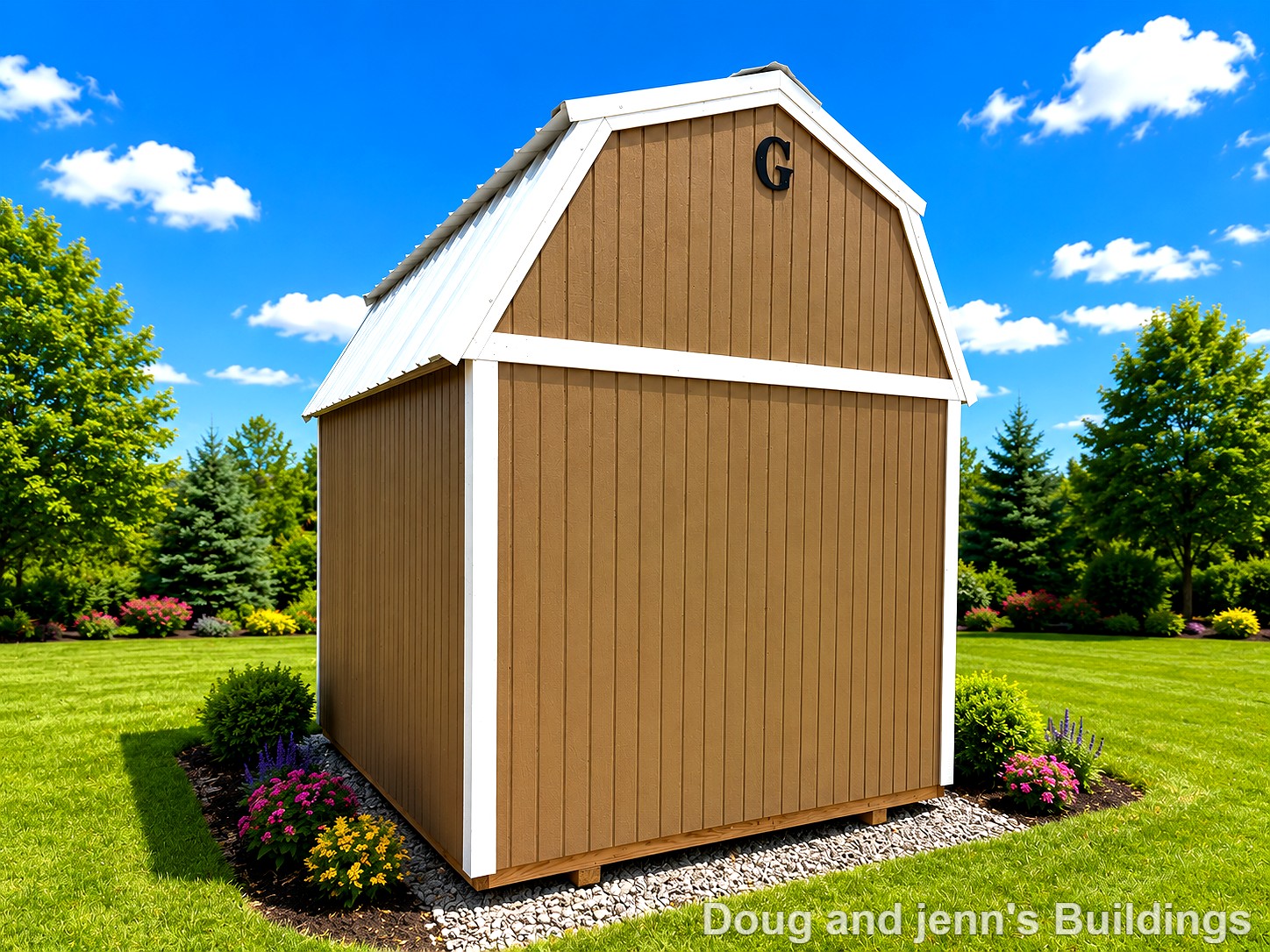 8x12 Lofted Barn at Doug and Jenn's Buildings