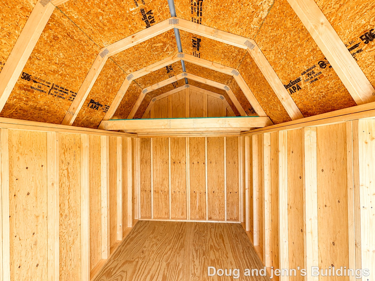 8x12 Lofted Barn at Doug and Jenn's Buildings