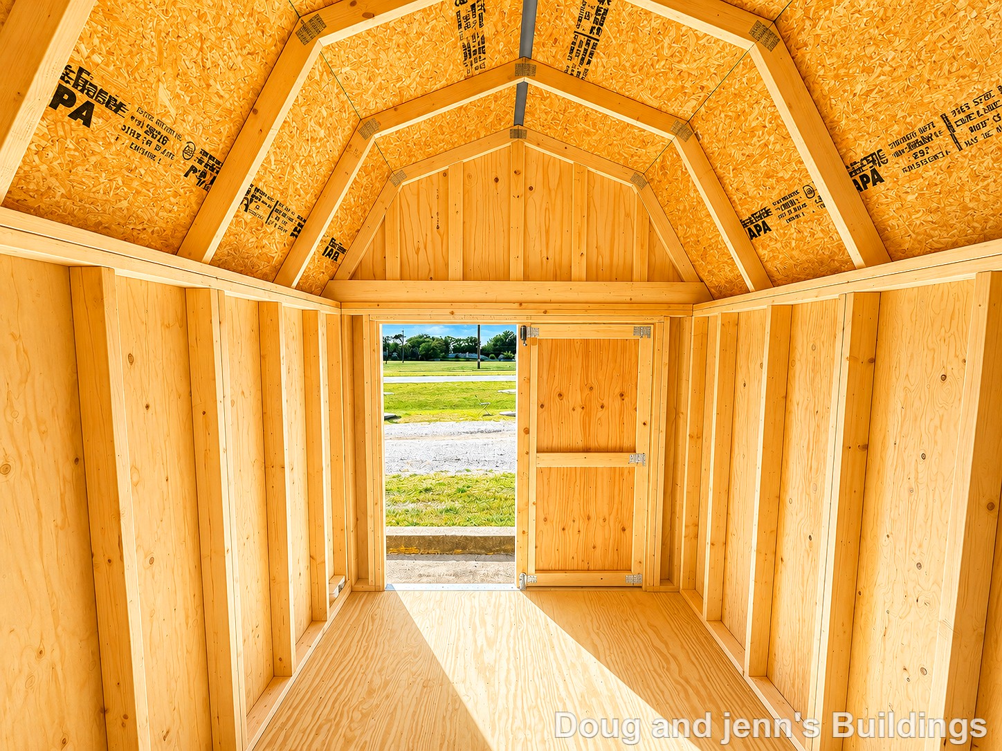 8x12 Lofted Barn at Doug and Jenn's Buildings