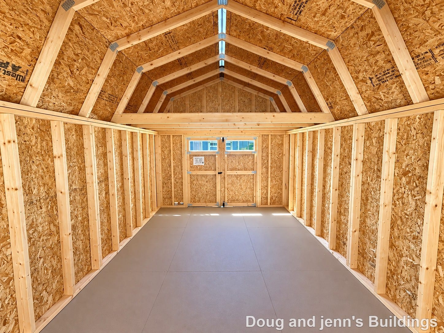 12x20 Lofted Barn at Doug and Jenn's Buildings