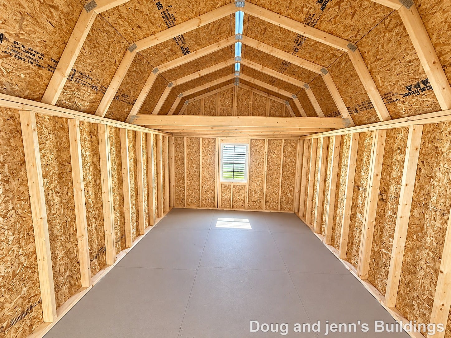12x20 Lofted Barn at Doug and Jenn's Buildings