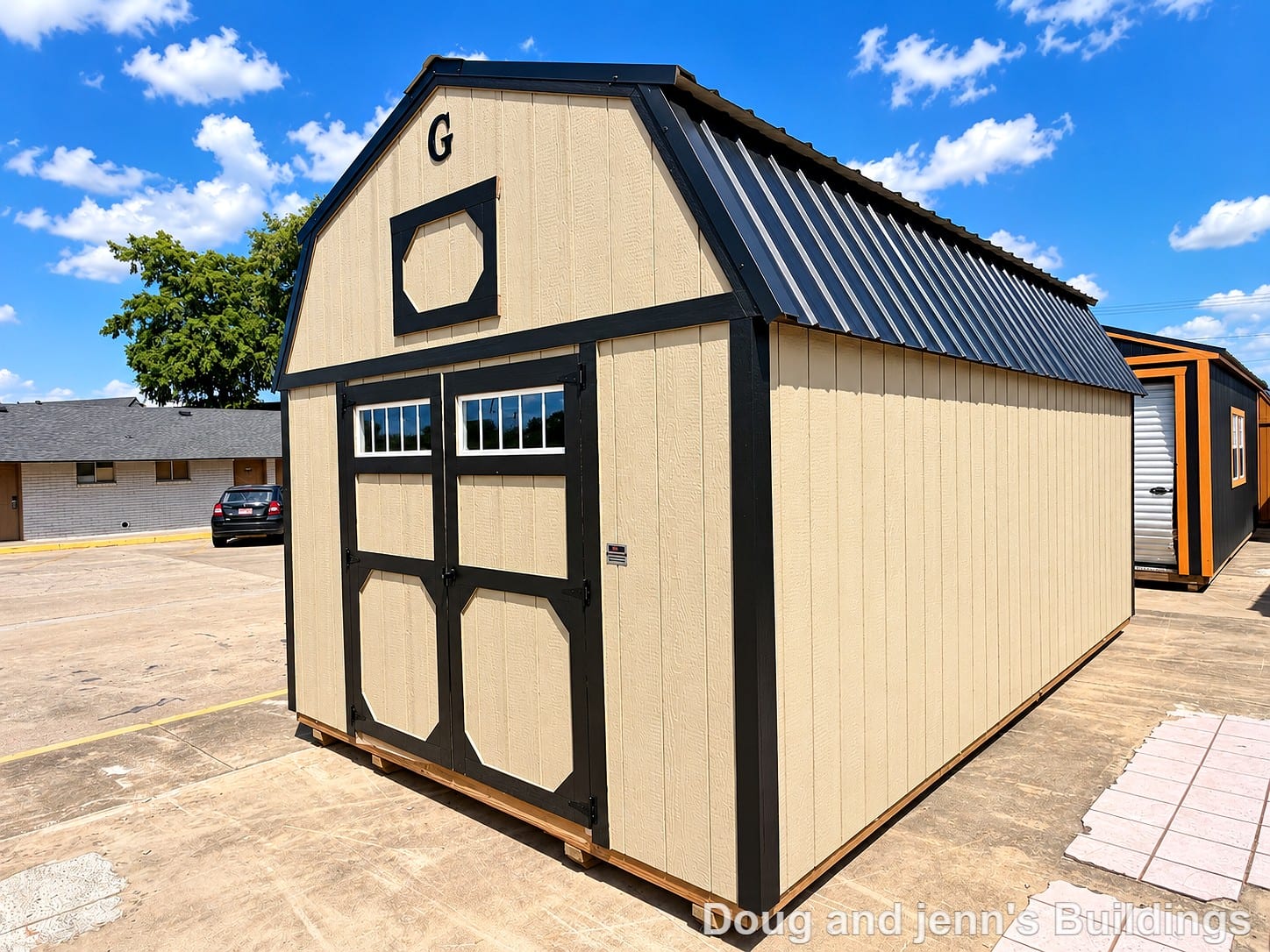 12x20 Lofted Barn at Doug and Jenn's Buildings