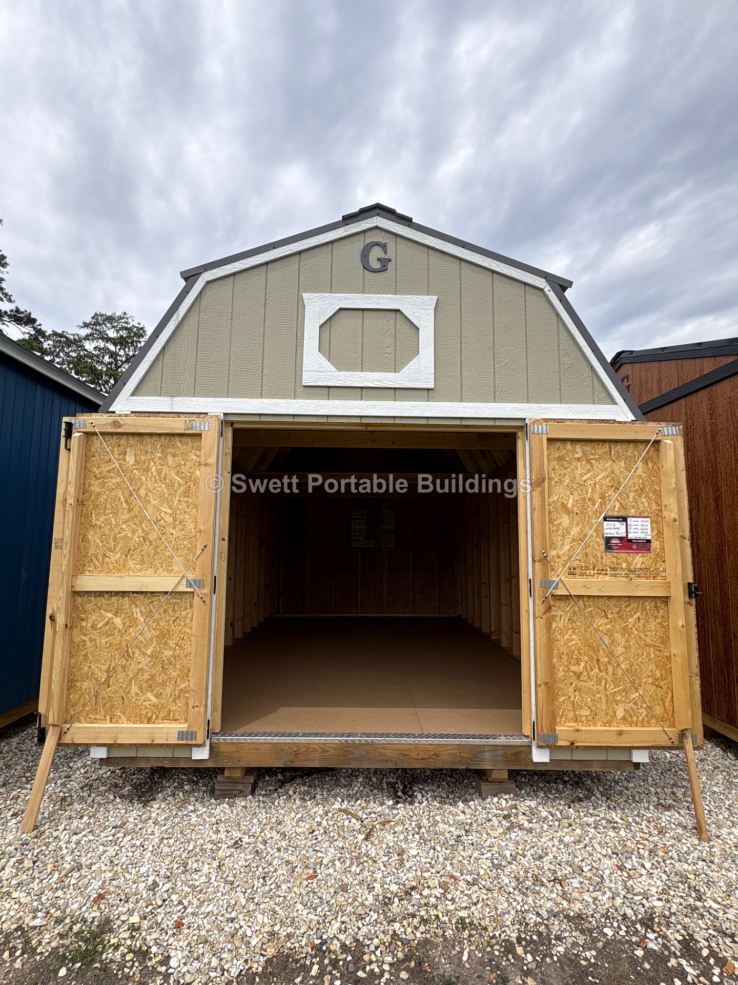 10x16 Lofted Barn at Swett Portable Buildings LLC