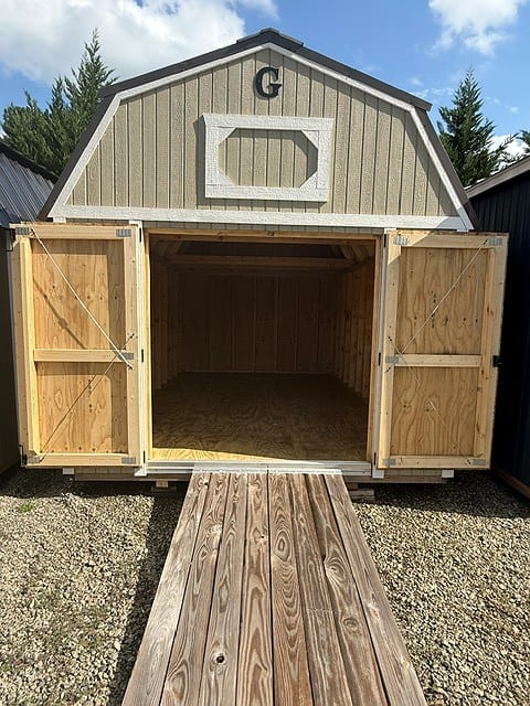 10x16 Lofted Barn at Graceland Portable Buildings of the Carolinas / Dixie Motors, LLC