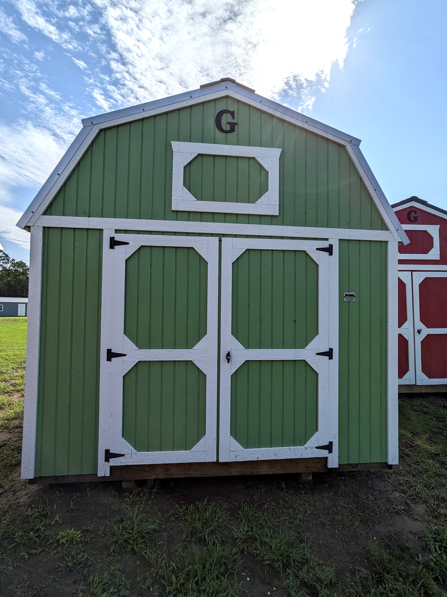 10x16 Lofted Barn at Graceland Storage Sheds and Buildings of Kingsland