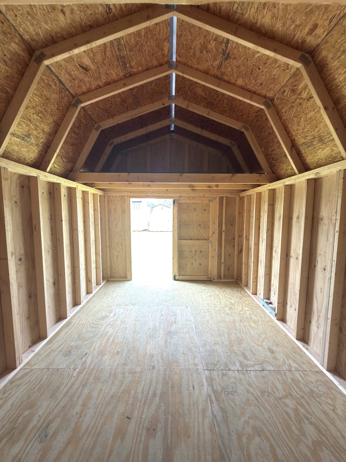 10x16 Lofted Barn at Toler's Coastal Structures - Newport
