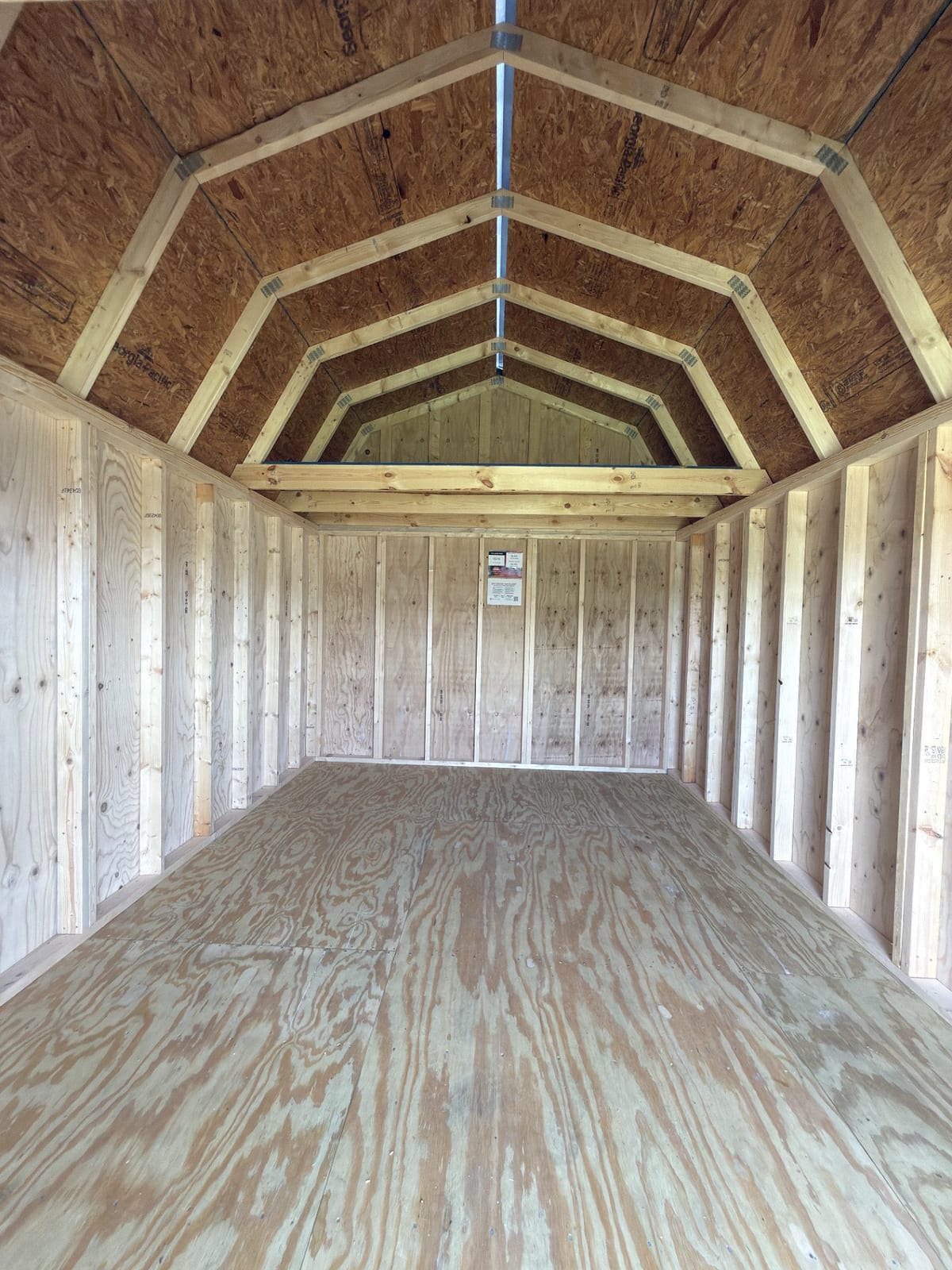 10x16 Lofted Barn at Toler's Coastal Structures - Newport