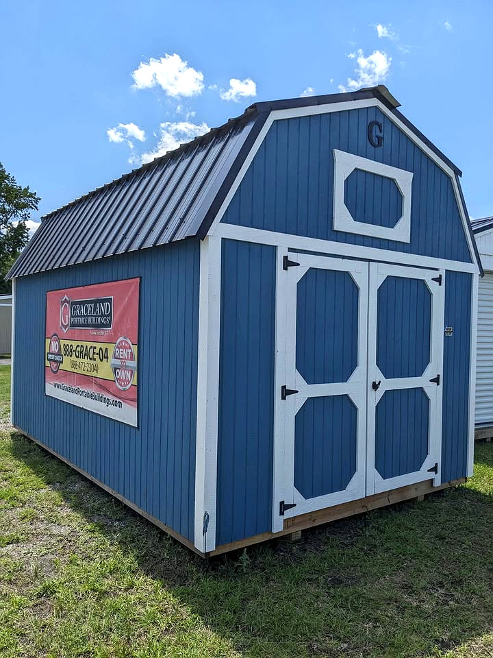 10x16 Lofted Barn at Graceland Storage Sheds and Buildings of Kingsland
