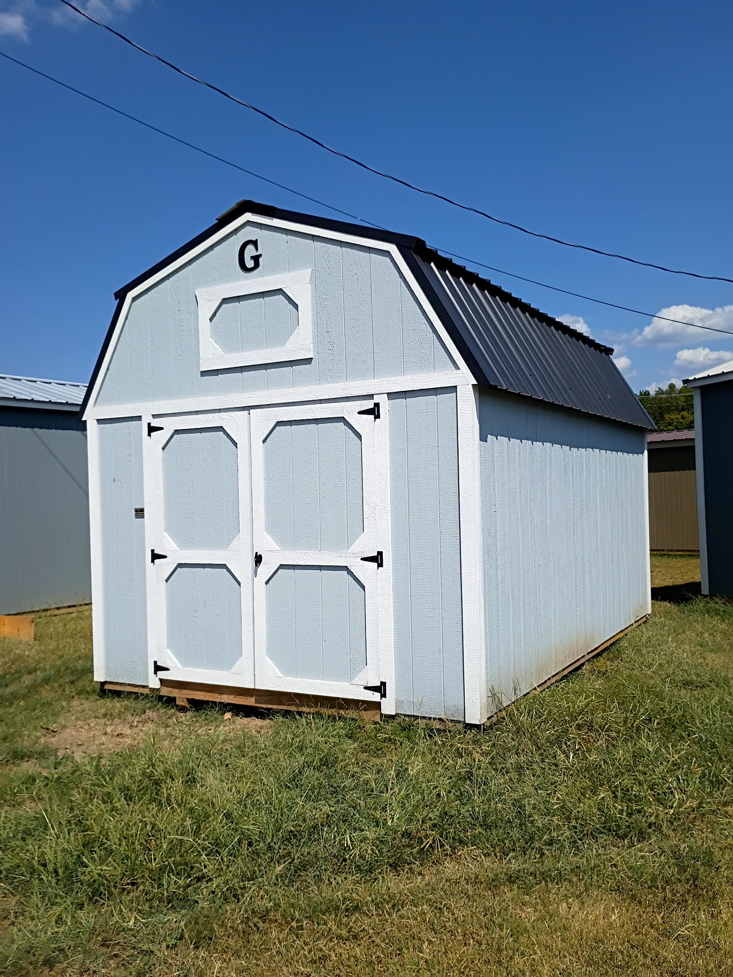 10x16 Lofted Barn at Jimmy's Portable Buildings of Savannah, TN