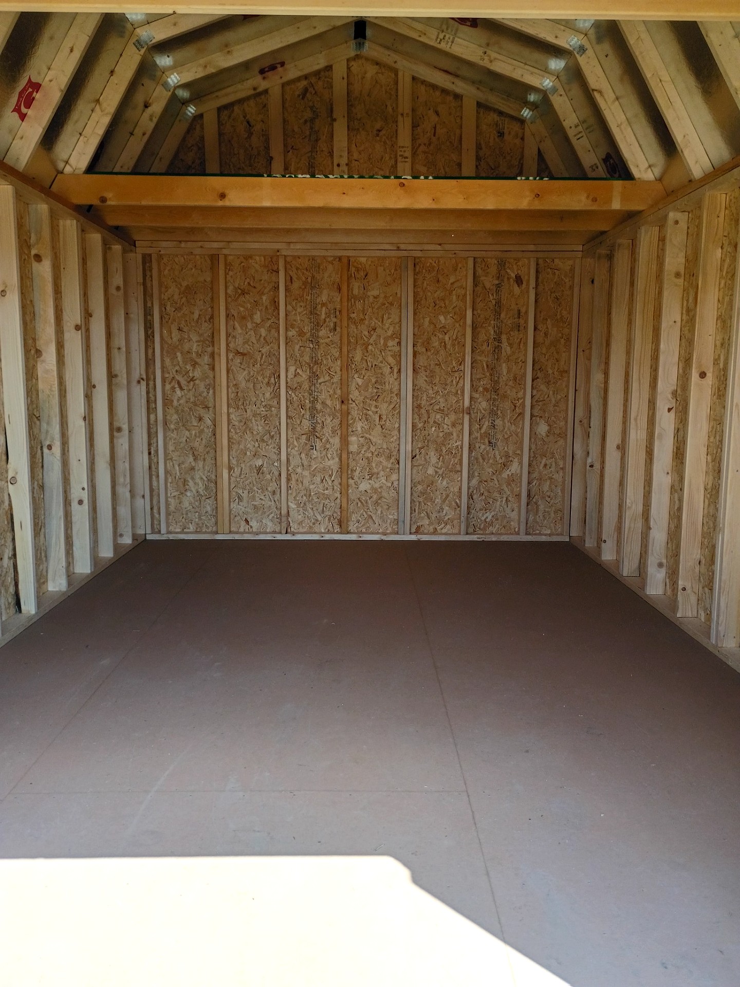 10x16 Lofted Barn at Jimmy's Portable Buildings of Savannah, TN