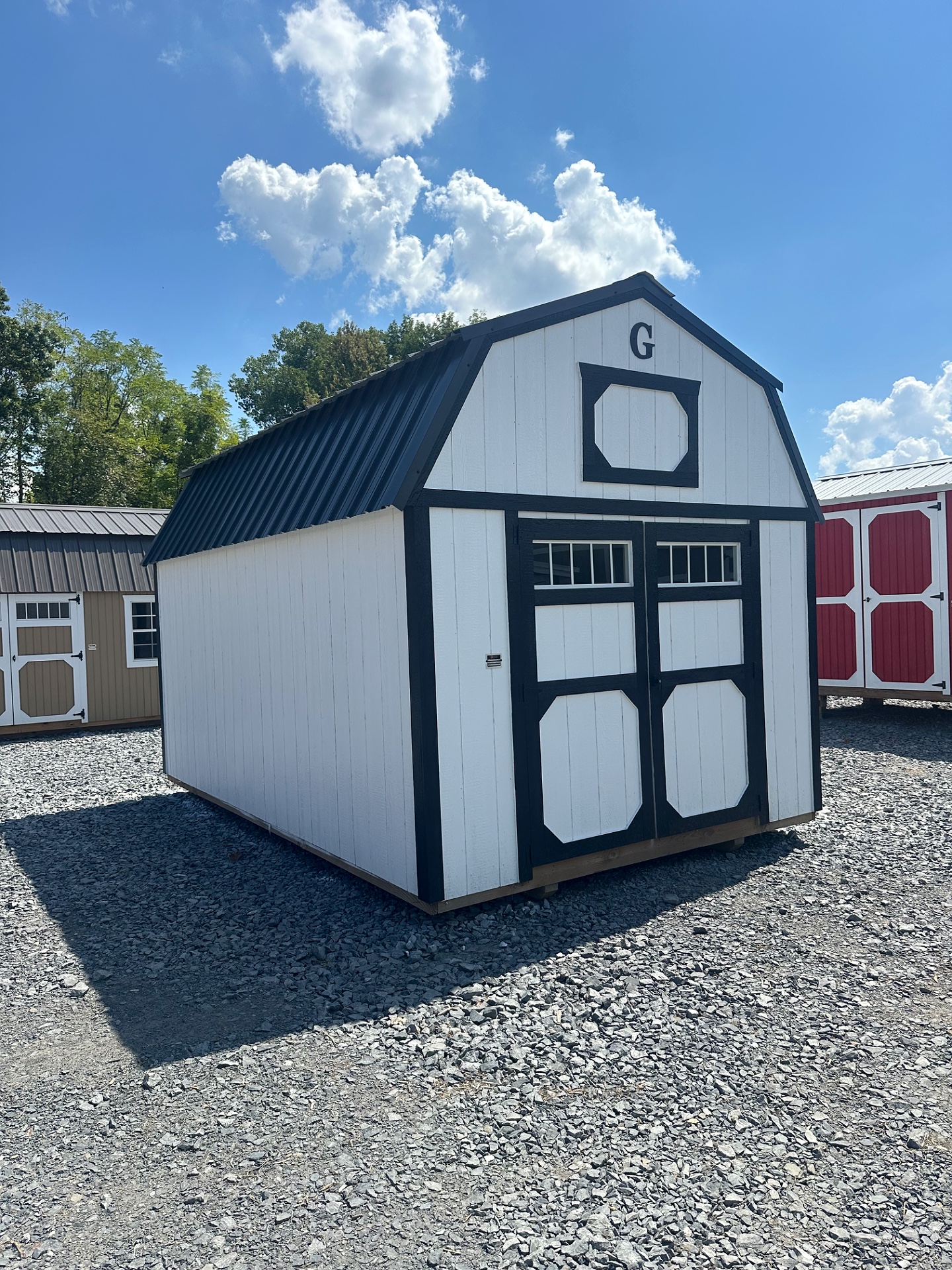 10x16 Lofted Barn at G&L Carports & Portable Buildings