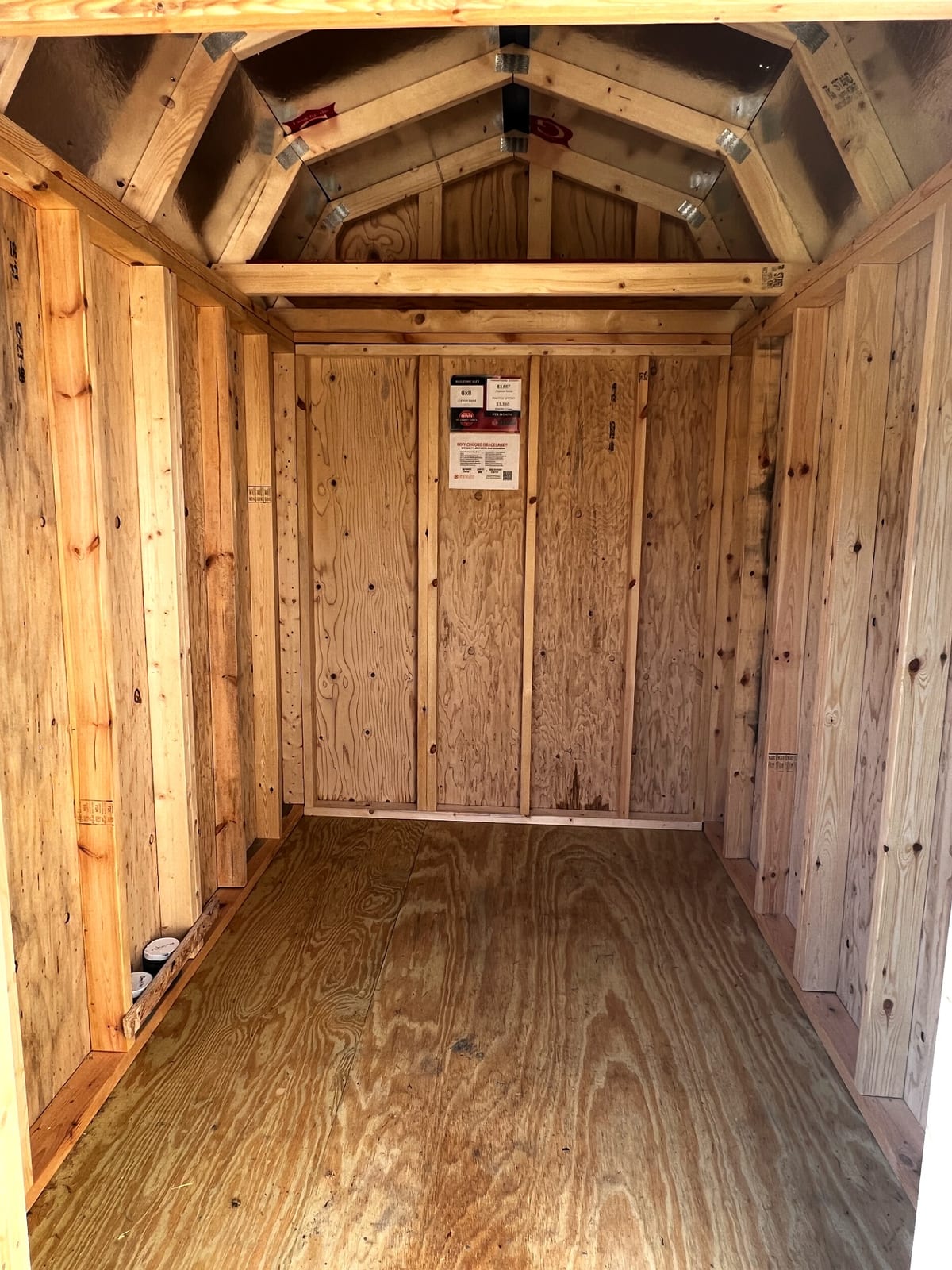 6x8 Lofted Barn at Toler's Coastal Structures - Newport
