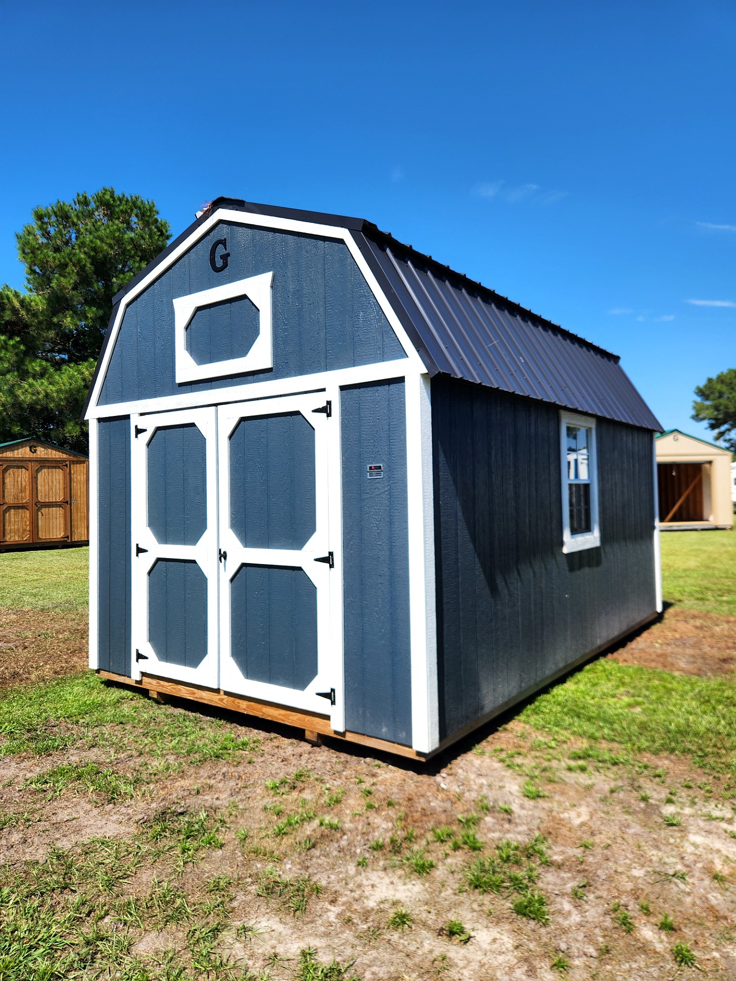 10x16 Lofted Barn at Toler's Coastal Structures - Newport